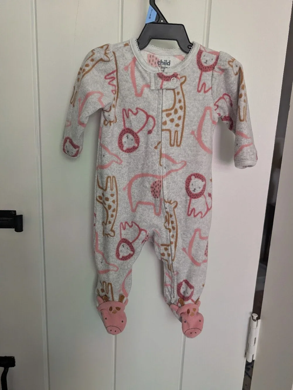NWOT Carter's 0-3 Month Fleece Animal Onesie